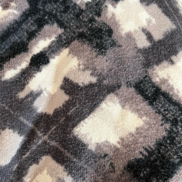 Lane Bryant Black/White Geometric Print V-Neck Button-Up Cardigan Sweater 22/24 - Picture 6 of 9